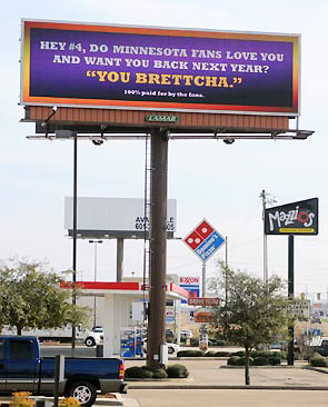 Brett Favre Billboard